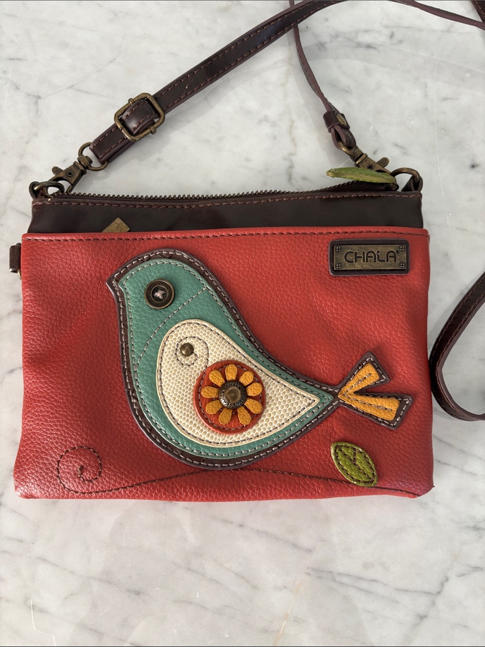 Charming Chala Little Bidle Bird Red Crossbody Bag